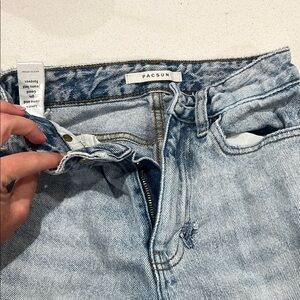 PacSun Blue Boyfriend Jeans with Vintage Distressing